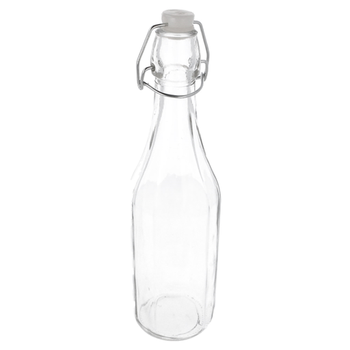 [204.36] Bottle Clear Glass with swing stopper 500ml (per stuk)