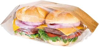 [204.87] Sandwichbags with window "Panorama" 9+6x23cm Natural Kraft (250stuks/pak)